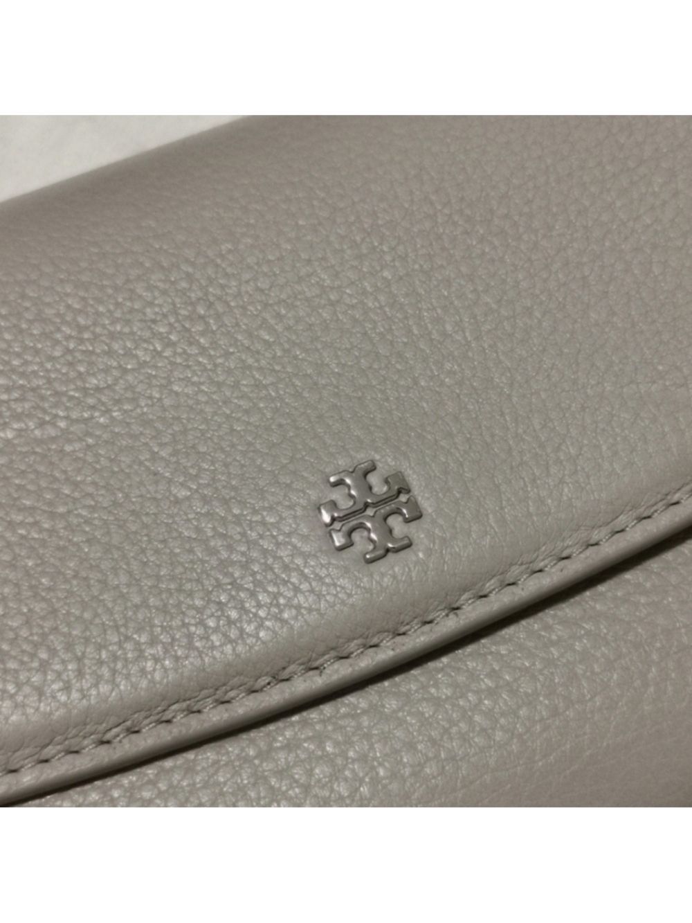 Tory Burch Dove Gray Wallet On Chain Shoulder bag Clutch - Picture 9 of 16